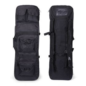 Tactical Airsoft Paintball Gun Protection Bag Fishing Bag Airsoft Square Bags Shoulder Pouch Double Pack (Option: Black-120cm)