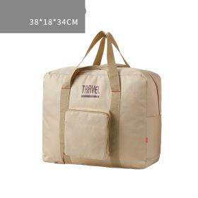 Travel Bag Luggage Storage Bag Foldable Large Capacity Men And Women Canvas Luggage Bag Trolley Bag Travel Bag Ready-To-Produce Bag (Option: Card medium)