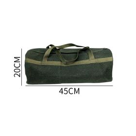 Large  Canvas Electrician's Tool Bag Wear-resistant Portable (Option: Round bag 45x20 cm)