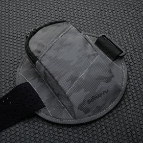 Outdoor Sports Fitness Arm Bag Universal Wrist Arm Sleeve Arm Bag (Option: Camouflage gray)