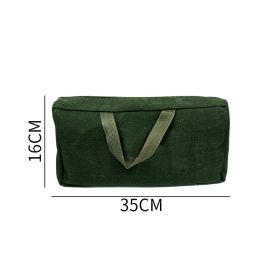 Large  Canvas Electrician's Tool Bag Wear-resistant Portable (Option: Square bag 35x16x8 cm)