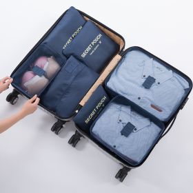 Travel Luggage Storage Bag Packing Bag (Color: Navy Blue)