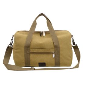 Men's Travel Canvas Bag Going Out Duffel  For Men (Option: Big khaki)